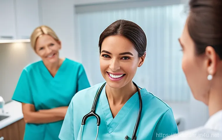 치과위생사 학점 관리 전략 - **A diligent female French dental hygiene student at her organized study desk.** She is young, with ...