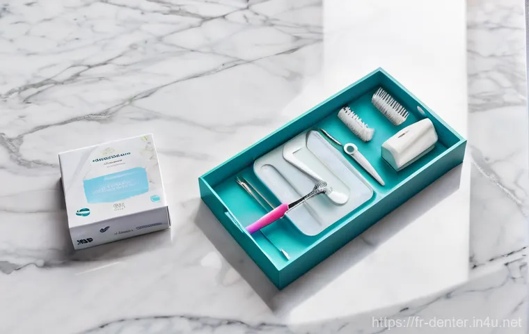 치과위생사 교정환자 관리 방법 - **Prompt 1: The Diligent Orthodontic Care Routine**
    "A candid, slightly overhead shot of a 16-ye...